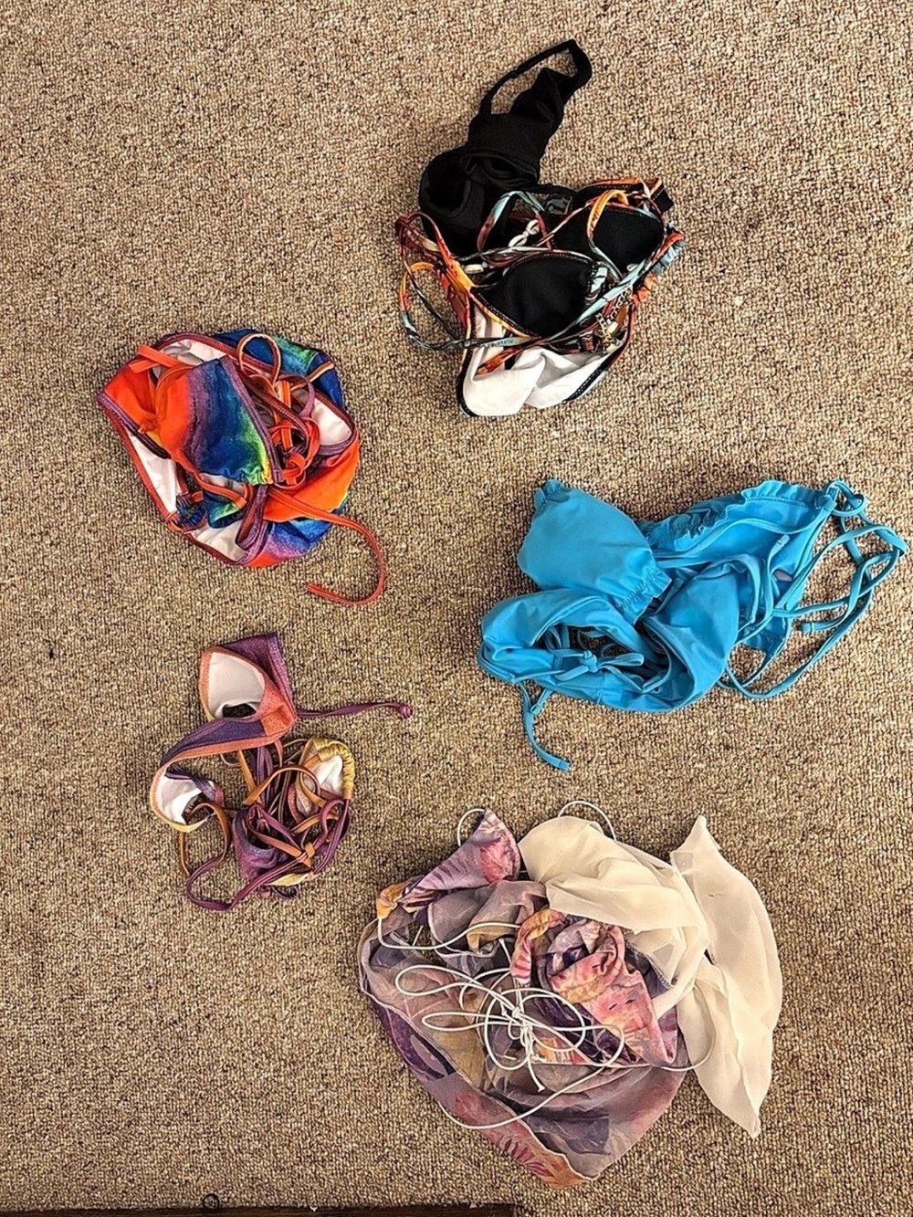 Assorted Bikini Pieces Multicolor